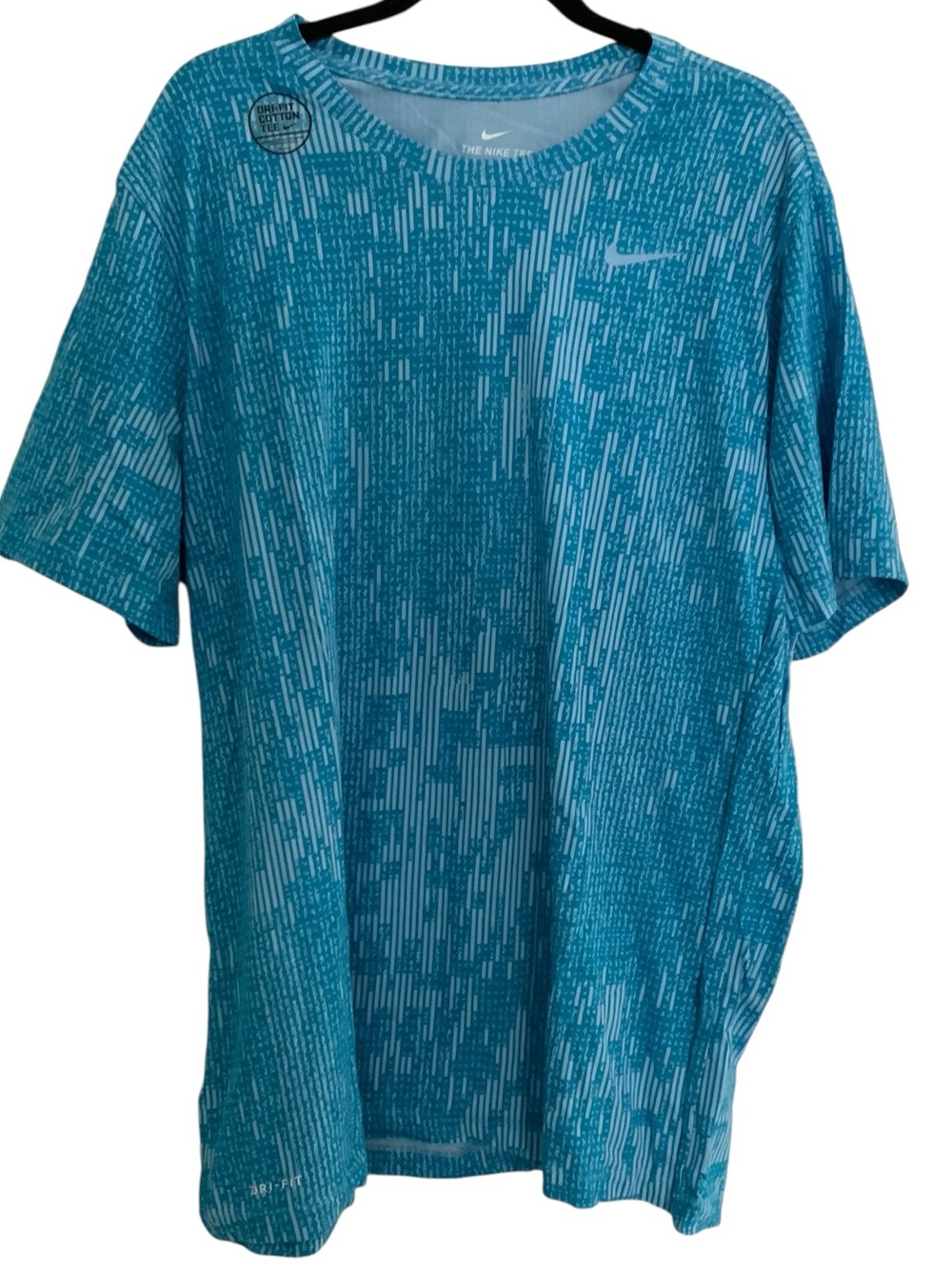 Nike Men’s Short-Sleeve Training Tee - Teal Blue Graphic XXL